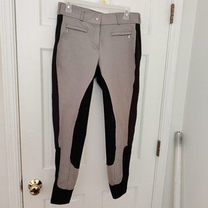 Dover gray/black english riding breeches Sz 32